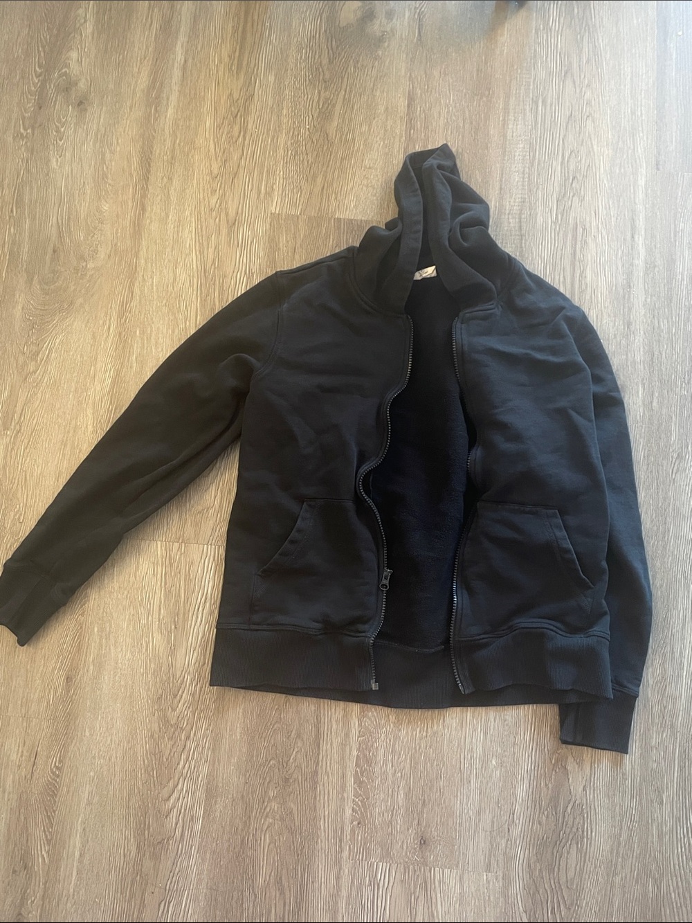 Black Women's Full-Zip Hooded Sweatshirt
